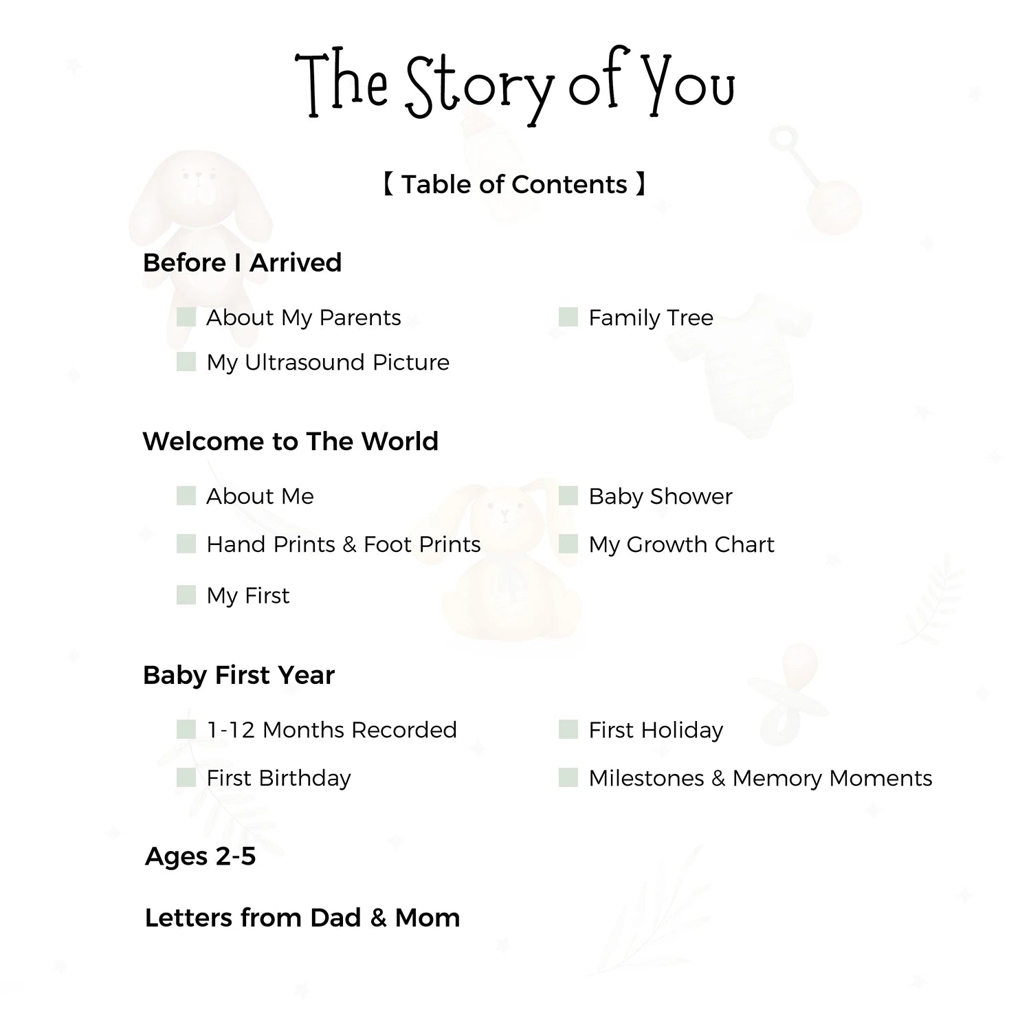 Memory Journal For Baby Shower