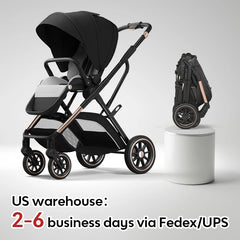 Modischer Kinderwagen mit hoher Aussicht