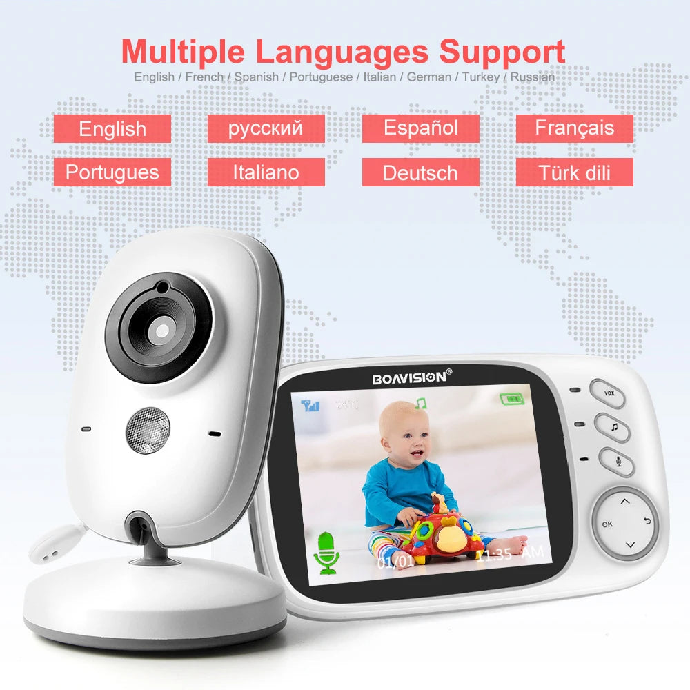 Audio Talk Night Vision Surveillance Security Camera Babysitter