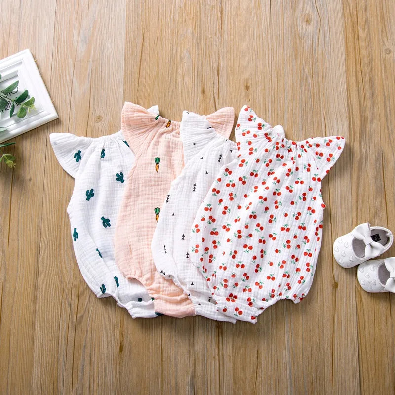 Sommer Neugeborenen Baby Mädchen Strampler