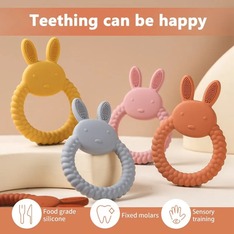 Beißring aus Silikon für Babys