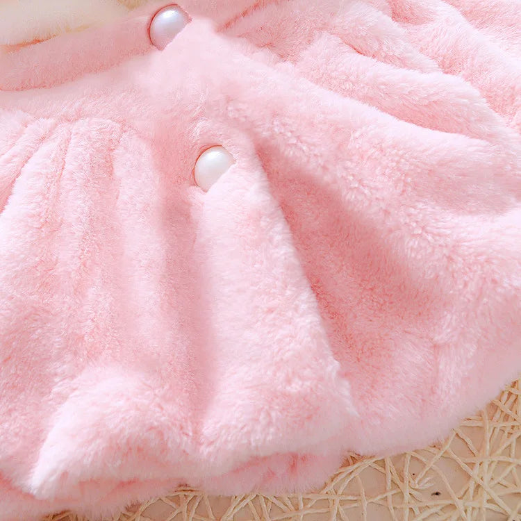 Baby Cartoon Niedlich Fleece Mit Kapuze Warm