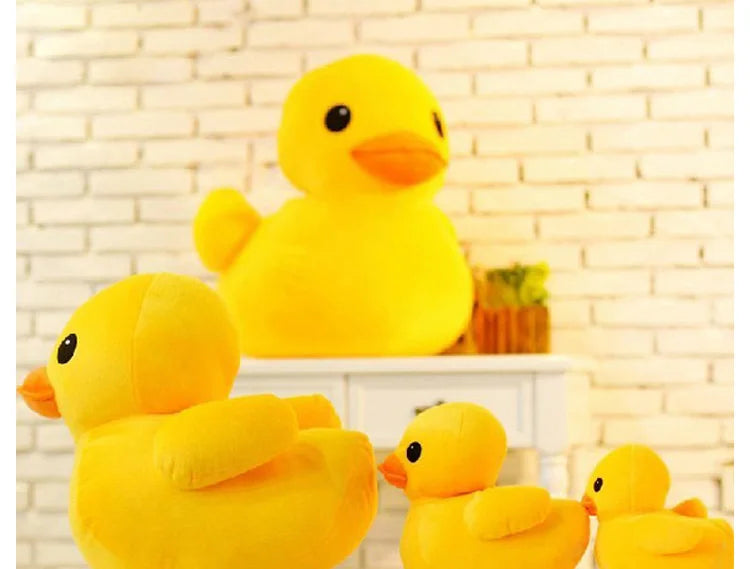 Großes gelbes Enten-Mini-Plüschpuppenspielzeug