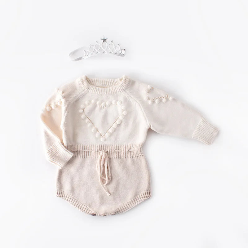 Spring Lovely Heart Jumpsuit Infant Baby