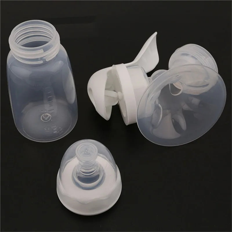Handmilchpumpe mit Flasche und Milchaufbewahrungstasche zum Füttern
