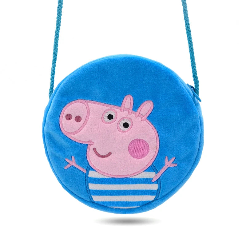 Pig Plush Crossbody Bag Kids Round Plush Bags