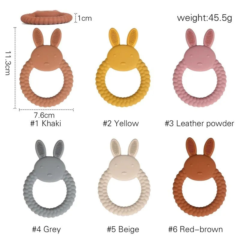 Beißring aus Silikon für Babys