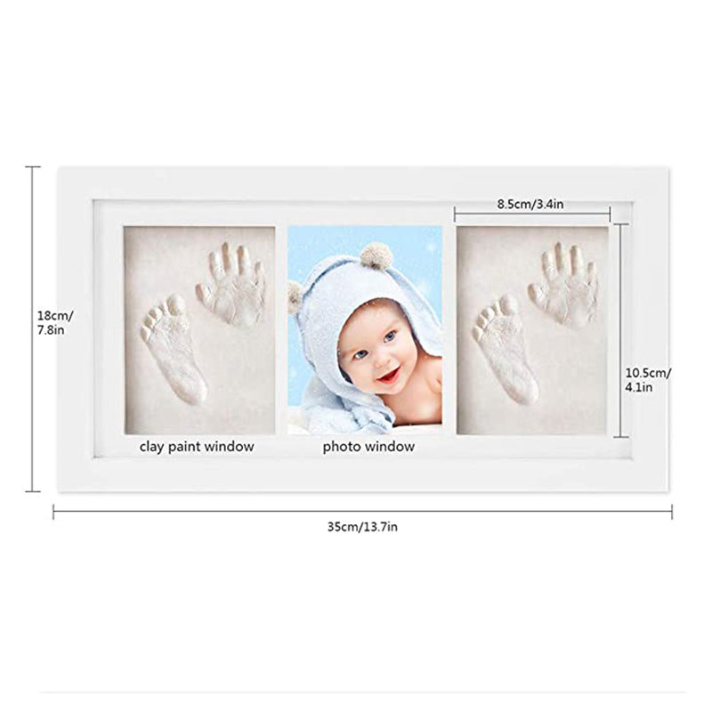 Hand and Foot Print Clay Photo Frame