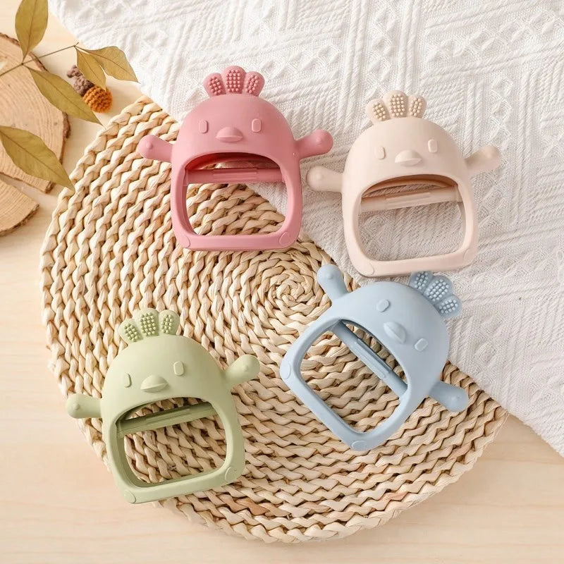 Beißring aus Silikon für Babys
