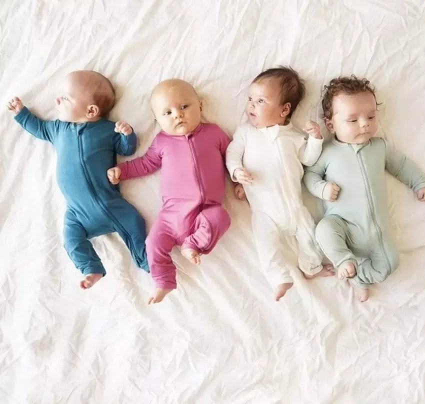 Children's Solid Cotton Bodysuit For Newborn