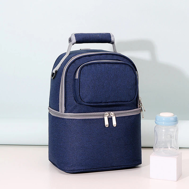 Tragbare Mama-Tasche mit großem Fassungsvermögen, Aufbewahrungsmöglichkeit für Muttermilch und Kinderbett