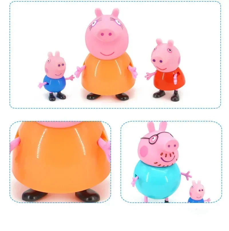 4Pcs/set Pepa Pig Toy Action Figure