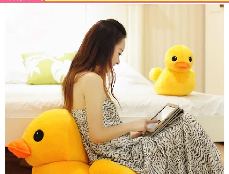 Großes gelbes Enten-Mini-Plüschpuppenspielzeug