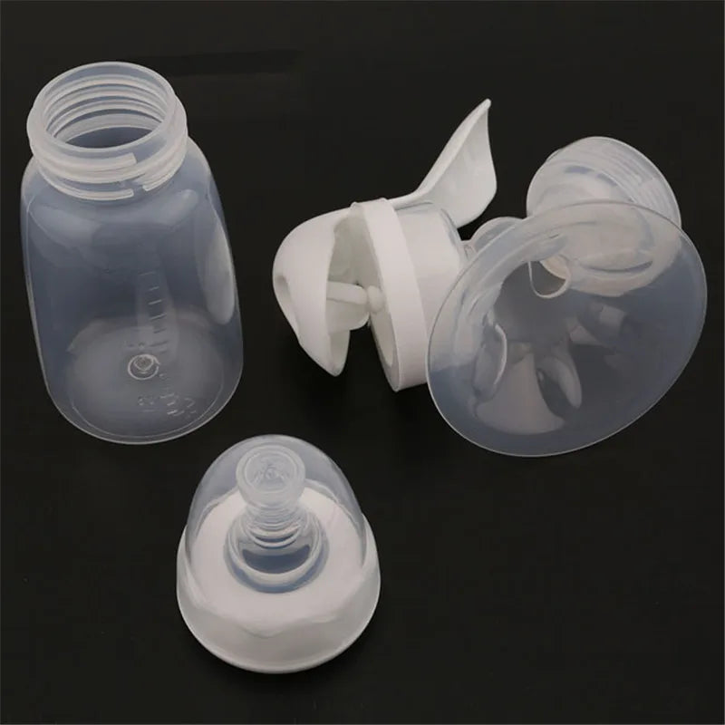 Handmilchpumpe mit Flasche und Milchaufbewahrungstasche zum Füttern