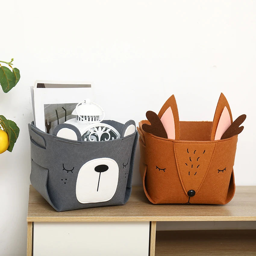 Cute Cartoon Animal DIY Storage Box