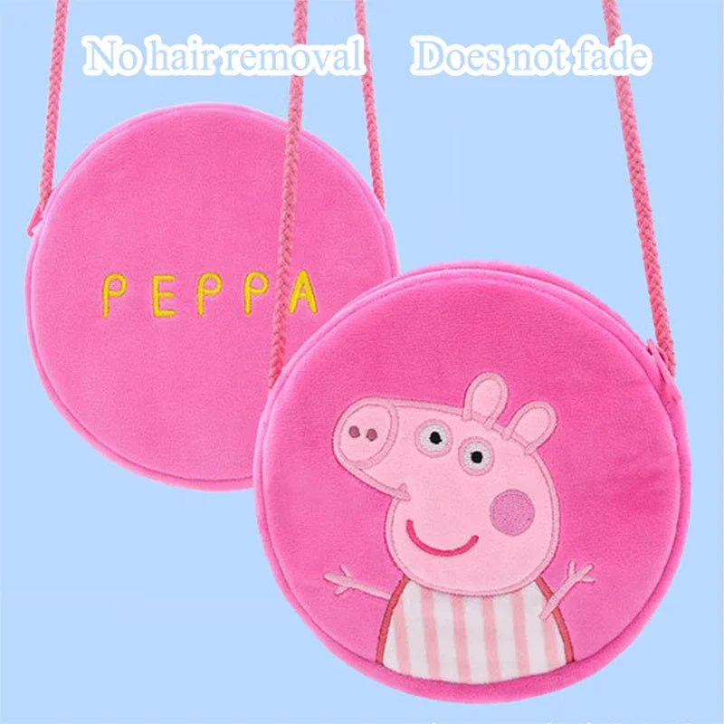 Pig Plush Crossbody Bag Kids Round Plush Bags
