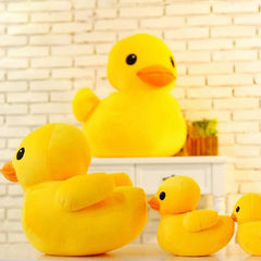 Großes gelbes Enten-Mini-Plüschpuppenspielzeug