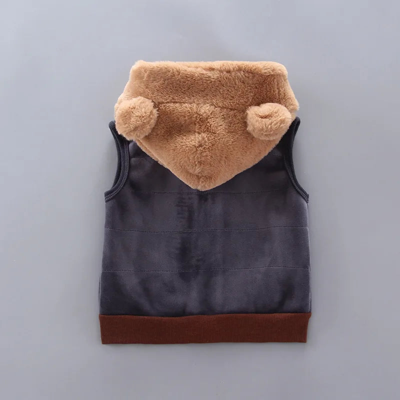 Kinder Niedlicher Bär Rundhals Kapuzenpullover