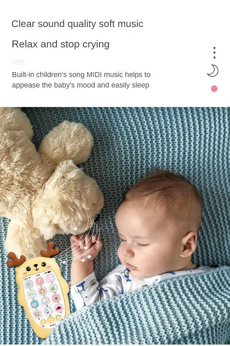 Baby-Telefon-Spielzeug, zweisprachiges Telefon, Beißring