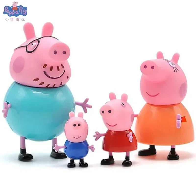 4Pcs/set Pepa Pig Toy Action Figure