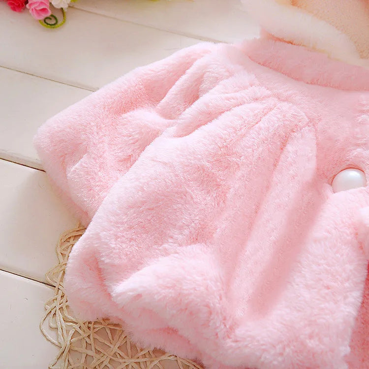 Baby Cartoon Niedlich Fleece Mit Kapuze Warm