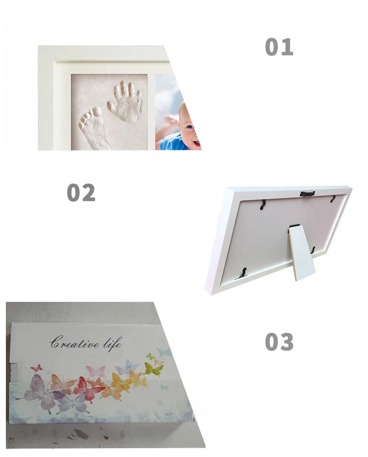 Hand and Foot Print Clay Photo Frame