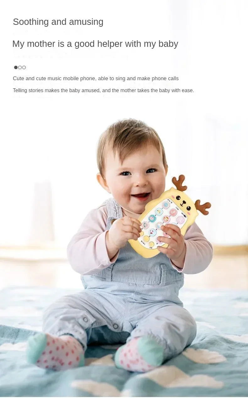 Baby-Telefon-Spielzeug, zweisprachiges Telefon, Beißring