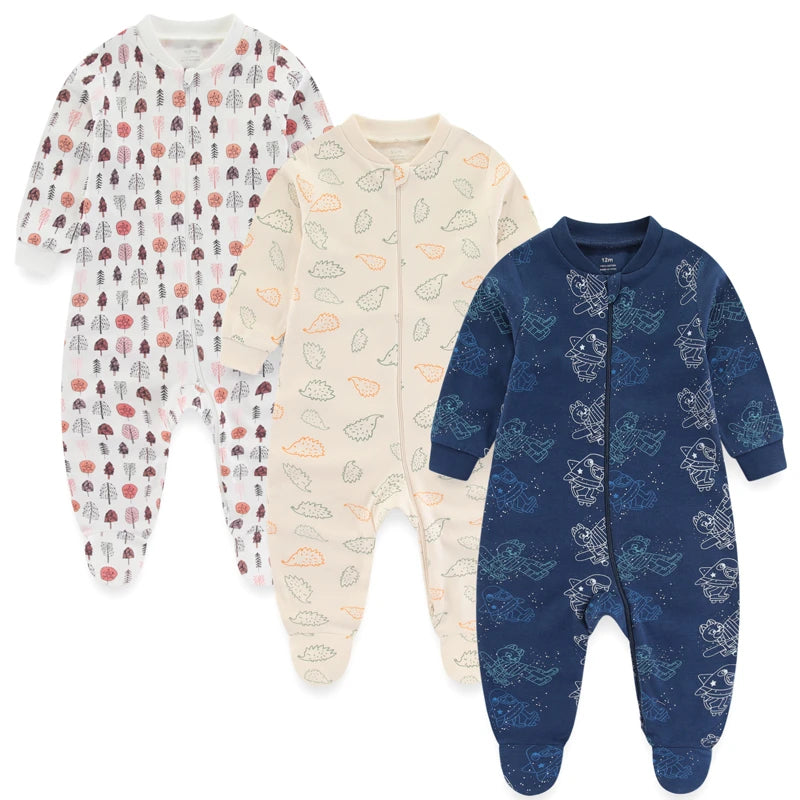 3Pieces Cartoon New Born Baby Boy Clothes Sets