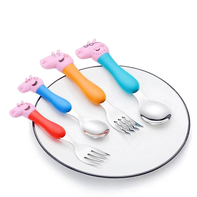 Peppa Pig Tableware Stainless Fork Spoon