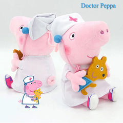 8Pcs/set Peppa Pig Professional Play Plush Anime Figure