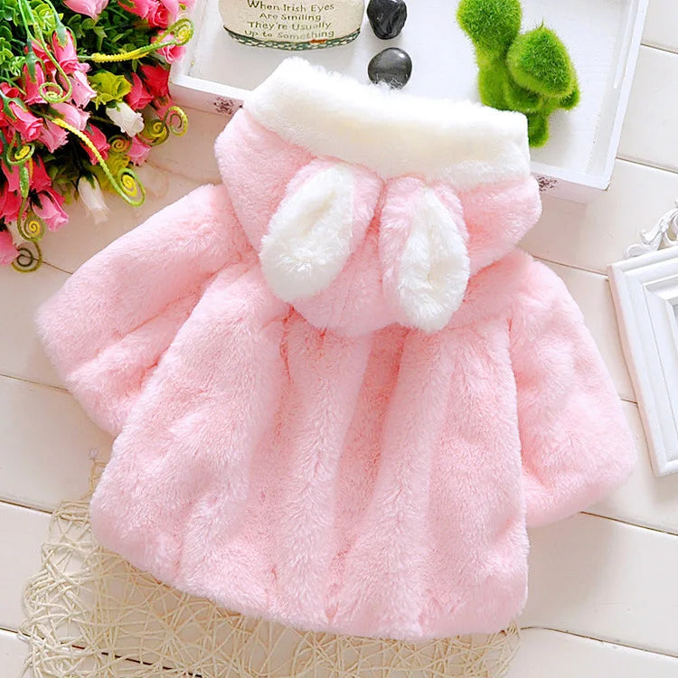Baby Cartoon Niedlich Fleece Mit Kapuze Warm