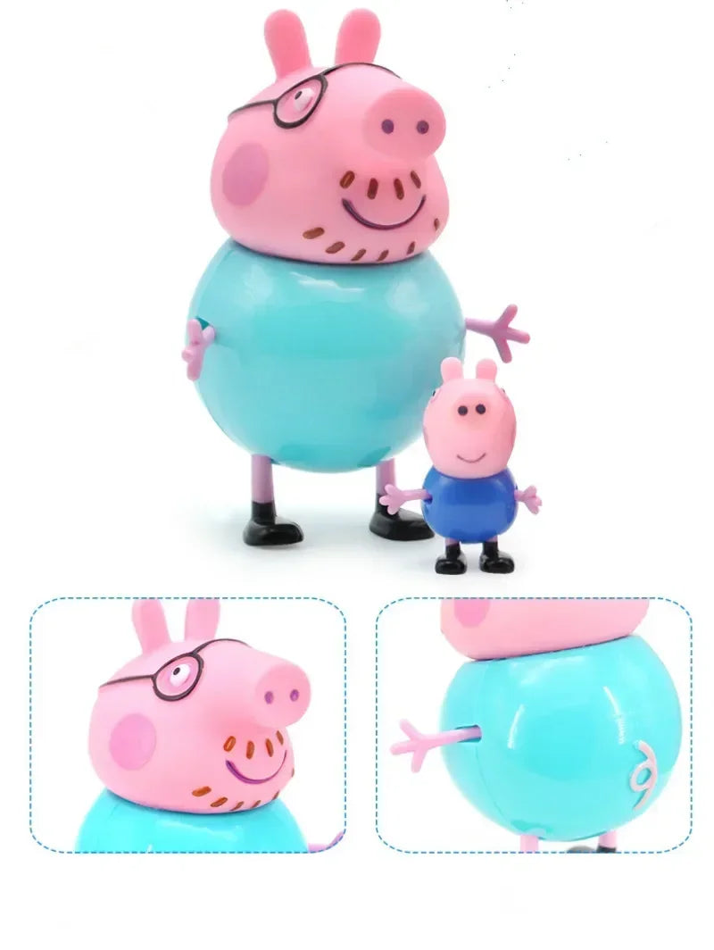 4Pcs/set Pepa Pig Toy Action Figure