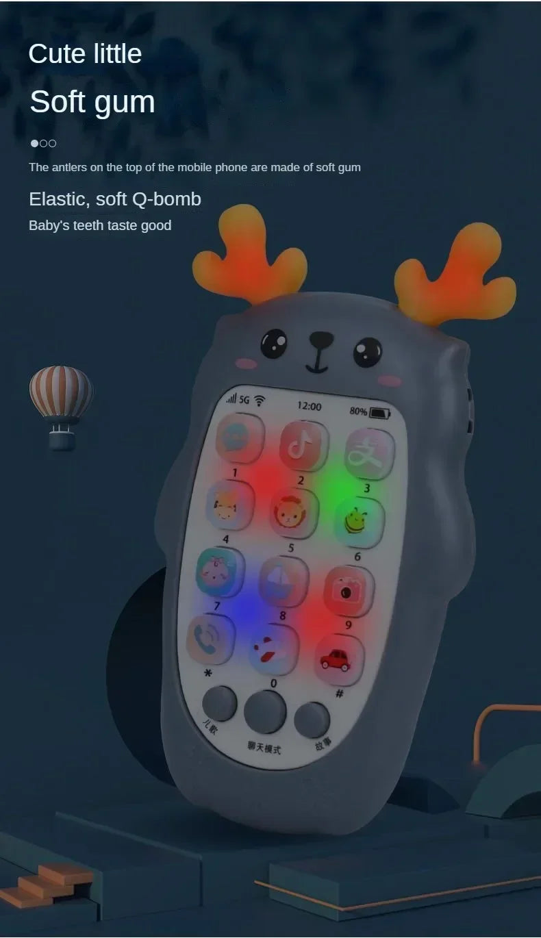 Baby-Telefon-Spielzeug, zweisprachiges Telefon, Beißring