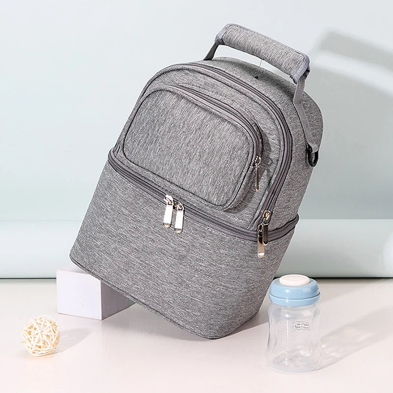 Tragbare Mama-Tasche mit großem Fassungsvermögen, Aufbewahrungsmöglichkeit für Muttermilch und Kinderbett
