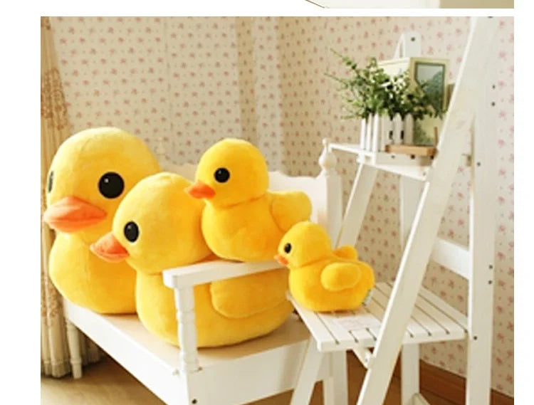 Großes gelbes Enten-Mini-Plüschpuppenspielzeug