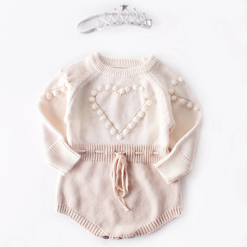 Spring Lovely Heart Jumpsuit Infant Baby