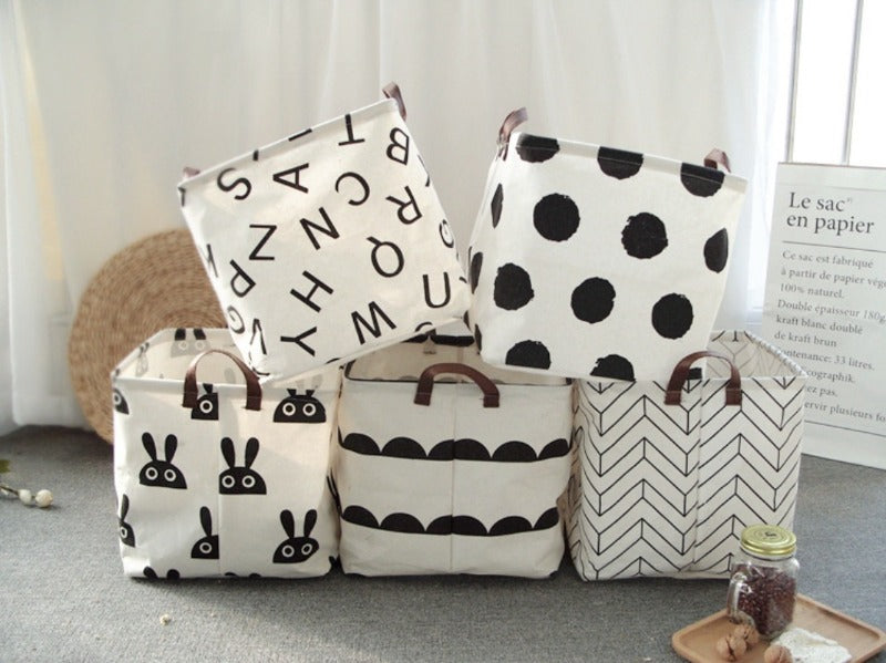 Fabric Art Cotton Linen Dirty Clothes and Sundry Storage