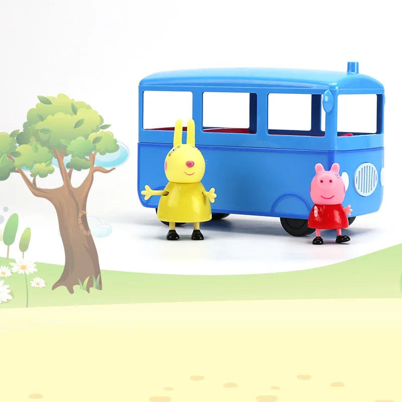 Authentic Peppa Pig Original Music School Bus Car Play
