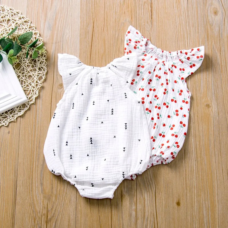 Sommer Neugeborenen Baby Mädchen Strampler