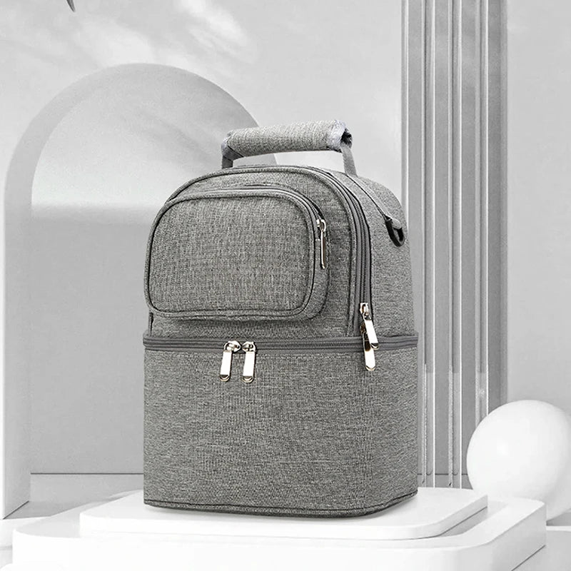 Tragbare Mama-Tasche mit großem Fassungsvermögen, Aufbewahrungsmöglichkeit für Muttermilch und Kinderbett