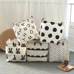 Fabric Art Cotton Linen Dirty Clothes and Sundry Storage