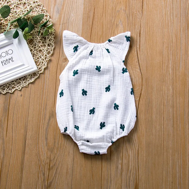 Sommer Neugeborenen Baby Mädchen Strampler