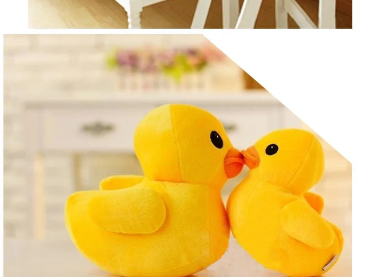 Großes gelbes Enten-Mini-Plüschpuppenspielzeug