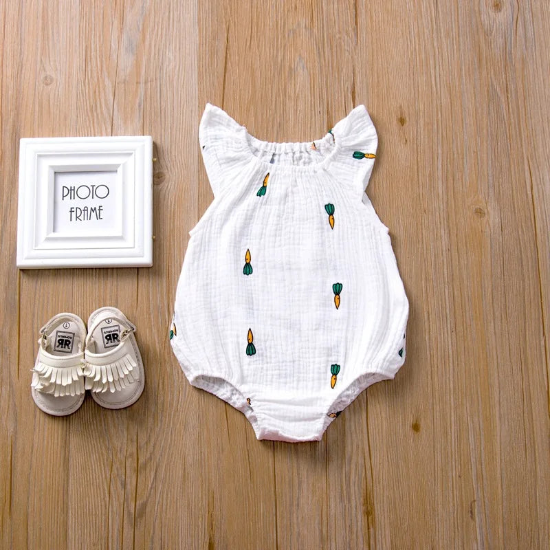 Sommer Neugeborenen Baby Mädchen Strampler
