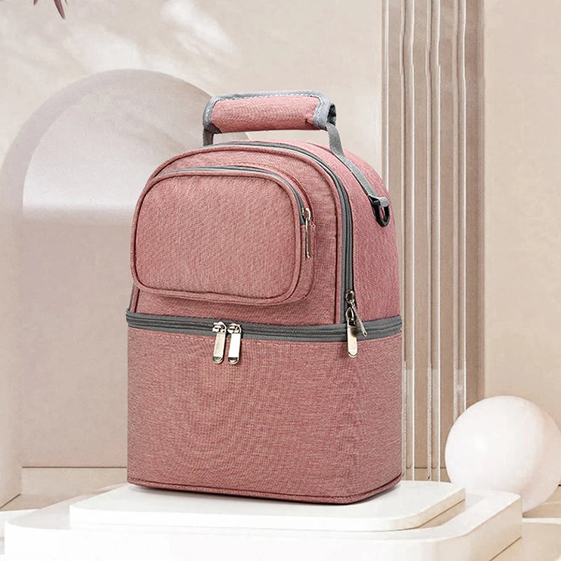 Tragbare Mama-Tasche mit großem Fassungsvermögen, Aufbewahrungsmöglichkeit für Muttermilch und Kinderbett