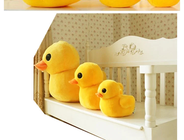 Großes gelbes Enten-Mini-Plüschpuppenspielzeug