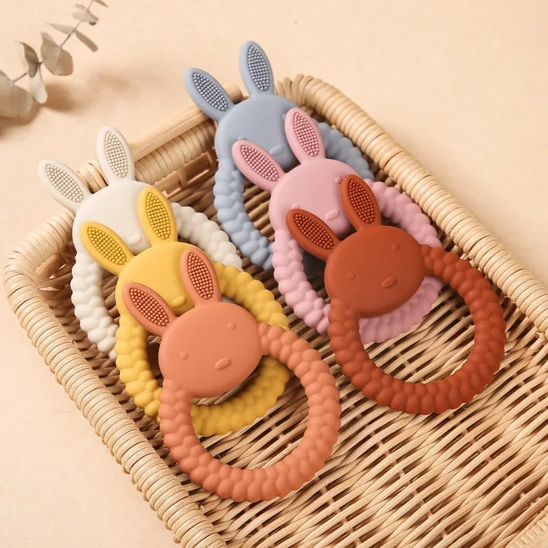 Beißring aus Silikon für Babys