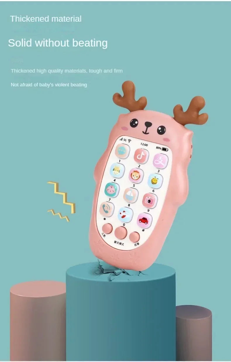 Baby-Telefon-Spielzeug, zweisprachiges Telefon, Beißring