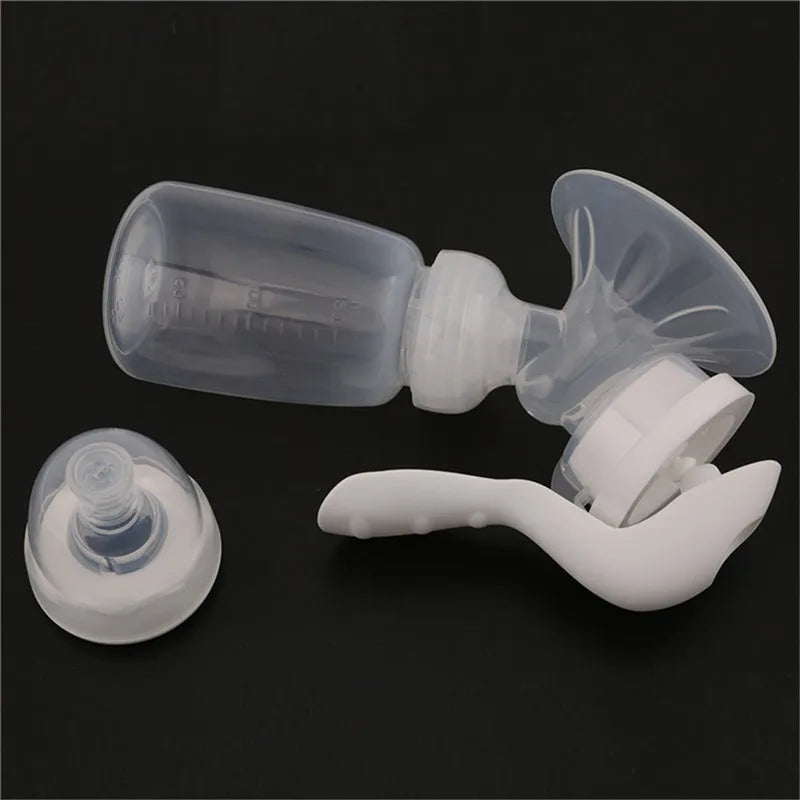 Handmilchpumpe mit Flasche und Milchaufbewahrungstasche zum Füttern
