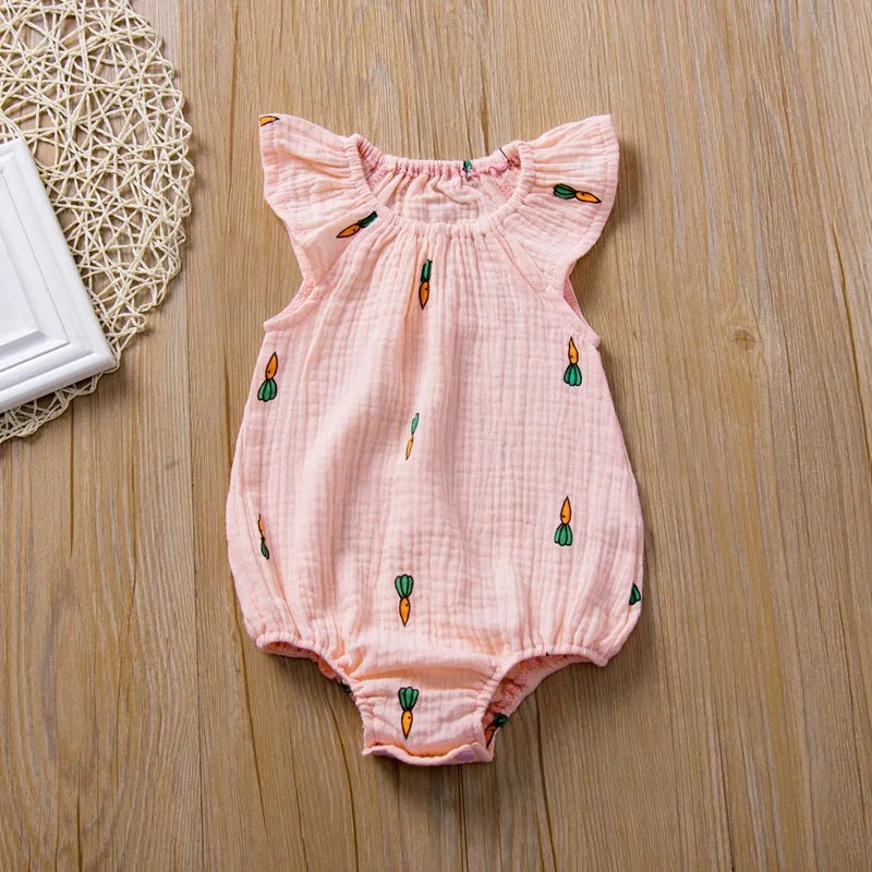 Sommer Neugeborenen Baby Mädchen Strampler